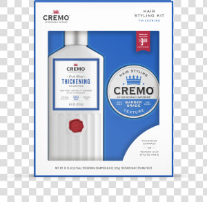 Cremo Hair Styling Kit   Cremo Thickening Shampoo  HD Png Download