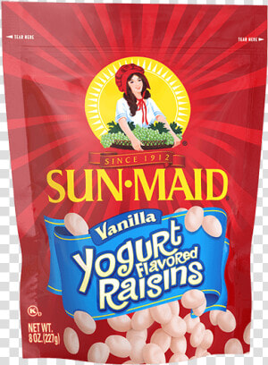 Sun maid Vanilla Yogurt Flavored Raisins 8 Oz   Sun Maid Raisin Girl  HD Png Download