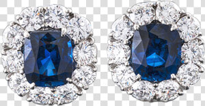 Sapphire And Diamond Earrings    Stones Diamond Earrings  HD Png Download