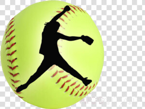 Softball Clipart Yellow Pitcher Transparent Png   Softball With White Background  Png Download