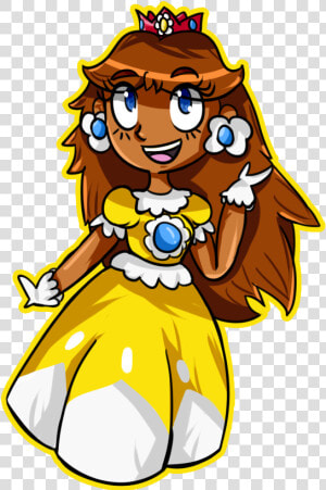 Transparent Princess Daisy Png   Princess Daisy Dark Skin  Png Download