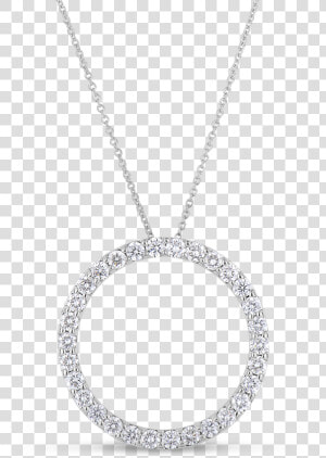 Roberto Coin Tiny Treasures 18k White Gold Circle   Pendant  HD Png Download