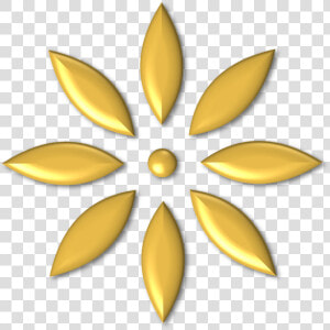 Bullet Points Png Download   Gold Petal Flower Png  Transparent Png