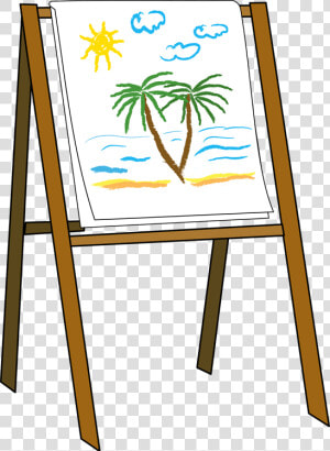 Paint Easel Clipart   Easel Clipart  HD Png Download