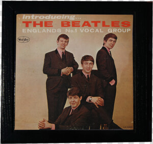 Black Album Frame   Introducing The Beatles Album Cover  HD Png Download