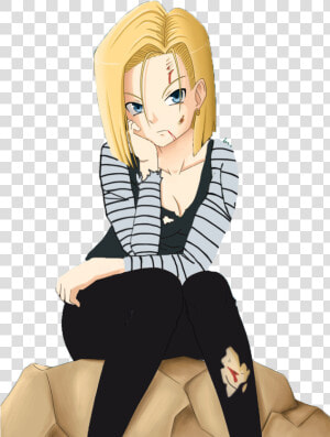 Android 18 Ripped Clothes   Png Download   Dragon Ball Android 16 Sexy  Transparent Png