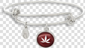 Cannabis Icon O Pop Collection Adjustable Bangle Bracelet  HD Png Download