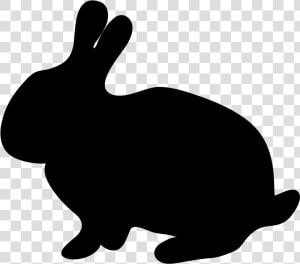 Bunny Clip Art At   Silhouette Of Bunny Rabbit  HD Png Download