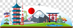 Clip Art Japanese Landmarks   Japan Clipart  HD Png Download