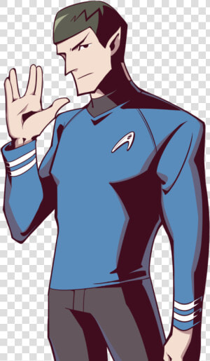 Star Trek Spock Cartoon Png  Transparent Png