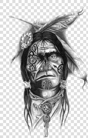 Transparent Indian Feather Png   Men Native American Tattoos  Png Download