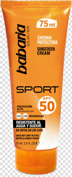 Crema Facial Solar Sport Spf 50 De Babaria   Sunscreen  HD Png Download