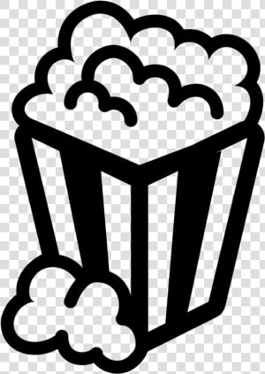 Popcorn Icon Png   Png Download   Popcorn Black And White  Transparent Png