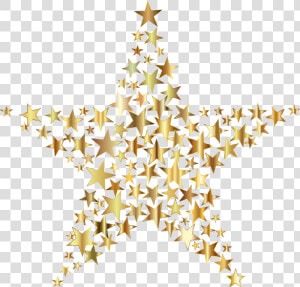 Stars Clipart Clear Background   Transparent Background Gold Star  HD Png Download