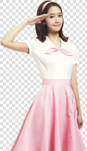 Model shoulder waist day Dress joint formal Wear collar peach long   Snsd Yoona Png  Transparent Png