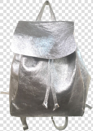 Backpack Metallic Silver   Backpack In Metallic  HD Png Download