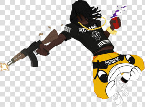 Chief Keef Cartoon Art  HD Png Download