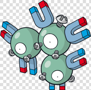 Magneton Pokemon Character Vector Art   Pokemon Magnemite Dream World  HD Png Download