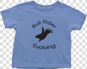 Bull Rider Evolving Toddler T shirt   T shirt  HD Png Download