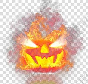 Transparent Flaming Clipart   Jack O Lantern On Fire Png  Png Download