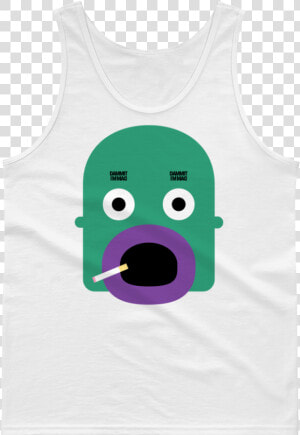 Christian Tanktop 001 Mockup Front Flat White   Dinosaur Lifting Weights  HD Png Download