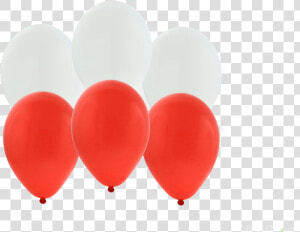 White And Red Balloons 20 Pce   Balony Białe I Czerwone  HD Png Download