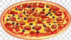 Pepperoni Pizza Clipart   Transparent Pizza Clipart  HD Png Download