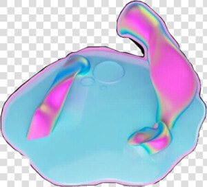  puddle   aesthetic  vaporwave  holographic  pastel   Crab  HD Png Download