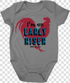 Farm Girl Boy Early Riser Chicken Onesie   Active Shirt  HD Png Download