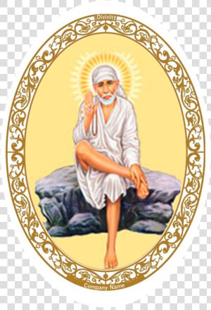 Customised Gold Plated Sai Baba Rock Pose Frame Dg   Sai Baba Hd Png  Transparent Png