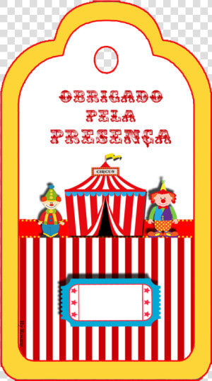 Convite Ingresso Circo   Tags Circo Para Imprimir  HD Png Download