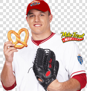 Mike Trout Is On Pace To Have A Career Among The Greatest   Super Pretzel Mike Trout  HD Png Download