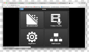Configure Broadcast Settings Of Teradek Vidiu   Teradek Vidiu Menu  HD Png Download