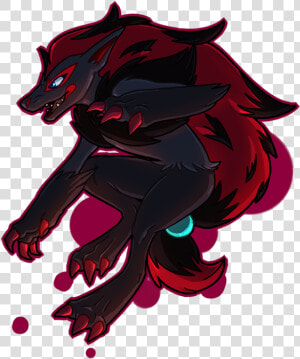 Zoroark Transparent Fanart   Png Download   Cartoon  Png Download