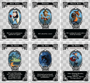 Ftg Characters   Fairytale Gloom Card Game  HD Png Download