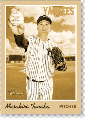 Masahiro Tanaka 2019 Heritage Baseball Base Poster   Baseball Player  HD Png Download