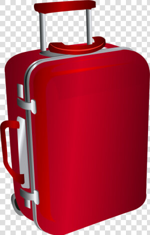 Red Trolley Travel Bag Png Clipart Image   Trolly Bag Png File  Transparent Png