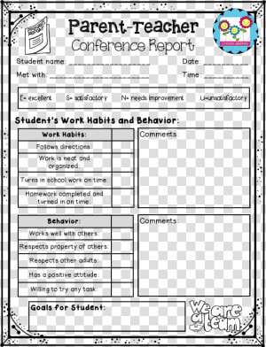 Best Formatos Printables   Parent Teacher Conference Papers  HD Png Download