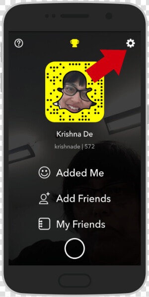 Navigate To Settings On Your Snapchat Account To Enable   Iphone  HD Png Download