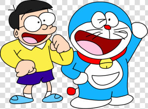 Doraemon With Nobita Png  Transparent Png