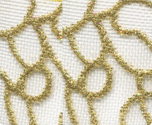 91 Gold Glitter Flesh Mesh   Cross stitch  HD Png Download