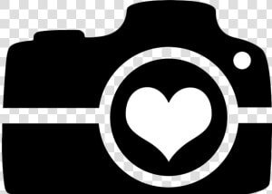 Camera Heart Clipart Image Transparent Png   Black And White Camera Clipart  Png Download