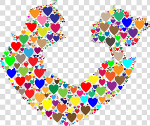 Transparent Colorful Heart Clipart   Motif  HD Png Download