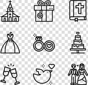 Swash Vector Wedding Thank You   Wedding Schedule Icons Transparent  HD Png Download