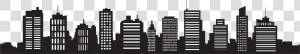 City Skyline Black And White   Ville Libre De Droit  HD Png Download