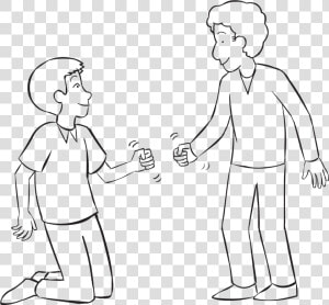 Two People Playing Rock Paper Scissors Five Lives   Rock Paper Scissors Drawing  HD Png Download