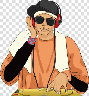 Dj Kool Herc Disc Jockey Hip Hop   Hip Hop Music Cartoon  HD Png Download