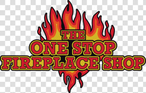 The One Stop Fireplace Shop Logo   Graphic Design  HD Png Download