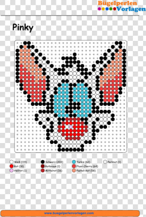 Pinky And The Brain Perler Designs  HD Png Download