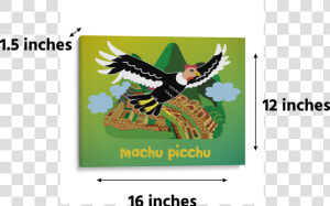 Machu Picchu Drawing Andean Condor Canvas Wall Art   Machu Picchu  HD Png Download